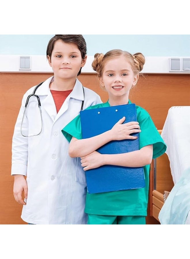 YelaJoy Kids Doctor Costume, Surgical Doctor Suit Uniform with Stethoscope, Lab Costumes for Kid, Dress Up Role Play for Kids 3-10 Year - Image 5